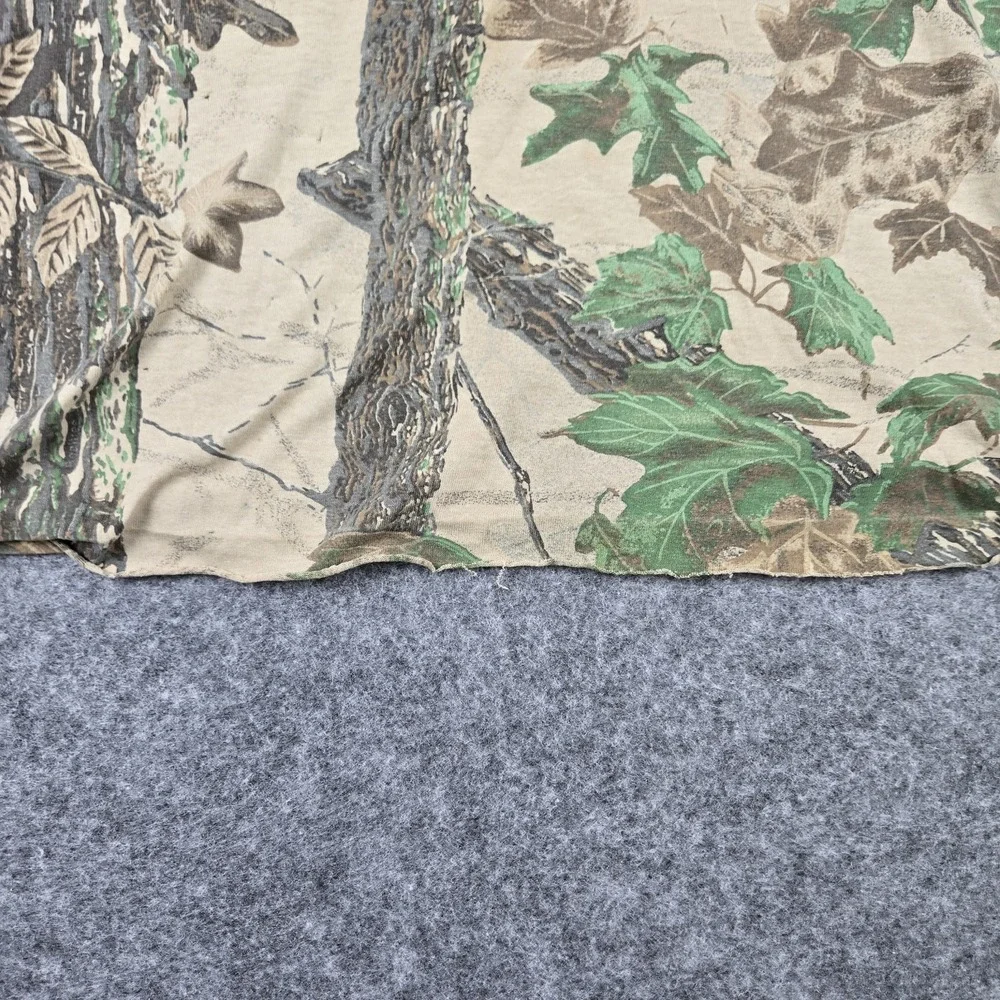 Vintage 90's Realtree T-Shirt‎ Mens 2XL Long Sleeve Camo Single Stitch Pocket